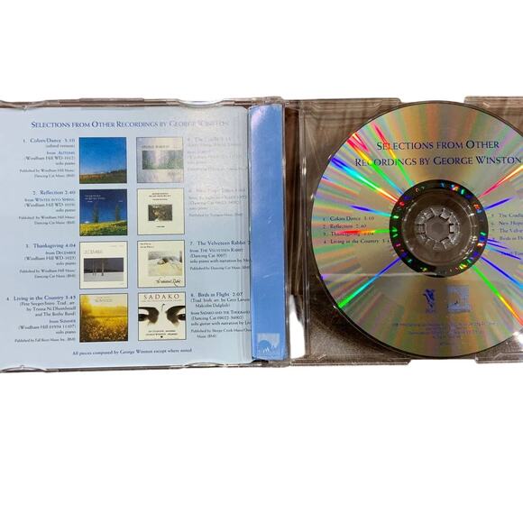 Vintage 1996 George Winston PROMO CD Selections from Other Recordings - Picture 2 of 3